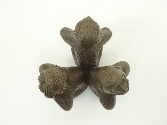 沈金彫 松葉(松竹梅) 蓋置 中村宗光 茶道具